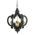 Farmhouse Chandelier with Adjustable Chain - Multiple Colors