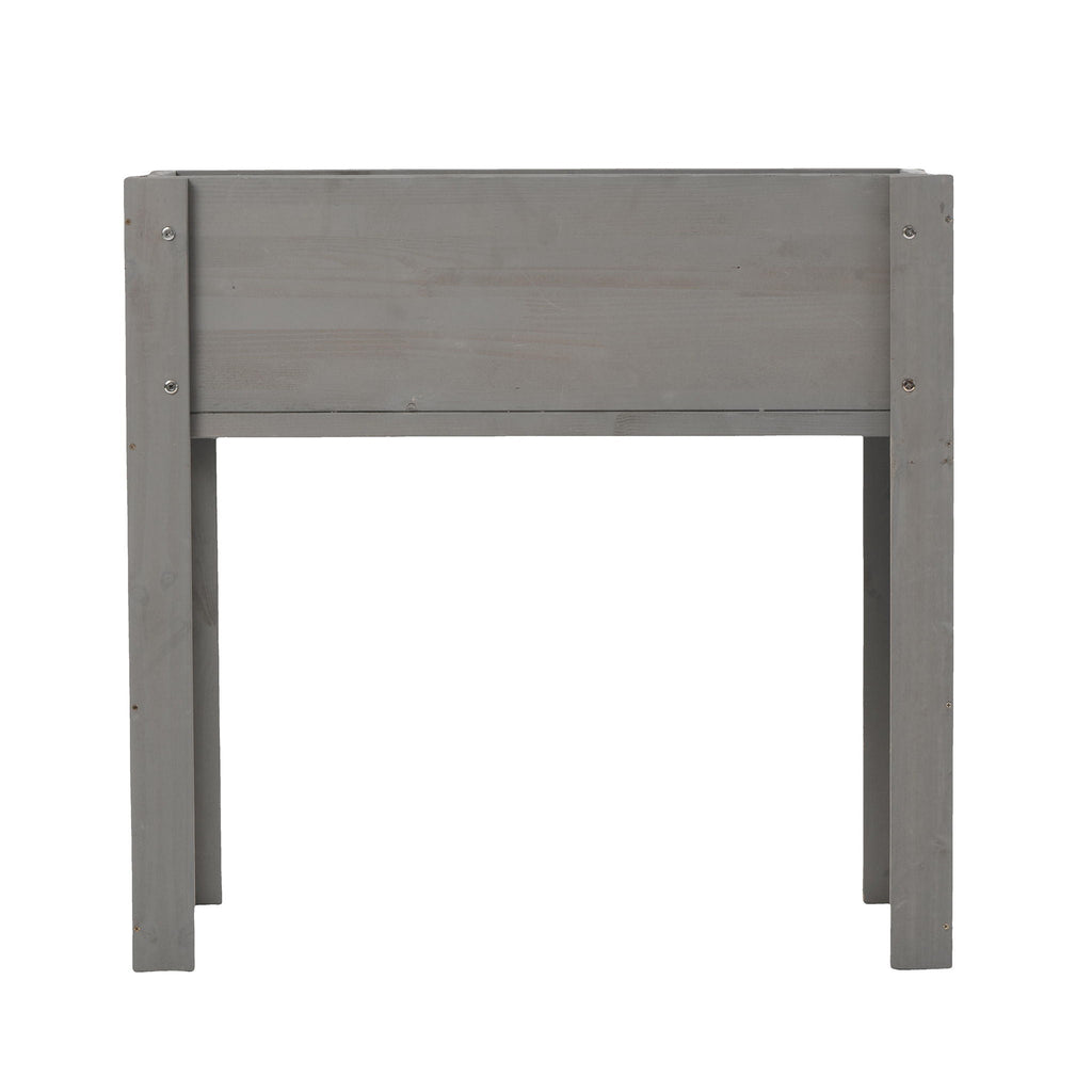 Solid Wood Raised Garden Bed with Legs - Available in Gray, Dark Gray, Dark Brown