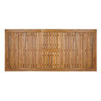 Acacia Wood Telescopic Outdoor Dining Table with Adjustable Length - Teak Finish