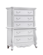 Latisha White Accent Chest with Storage Drawers - White