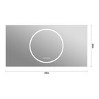LED Vanity Mirror with Anti-Fog & Dimmable Lights - Antique Silver