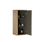Floating Side Cabinet with Striped Texture - Bathroom Storage