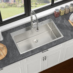 33 Inch Topmount Kitchen Sink with Single Bowl - Stainless Steel