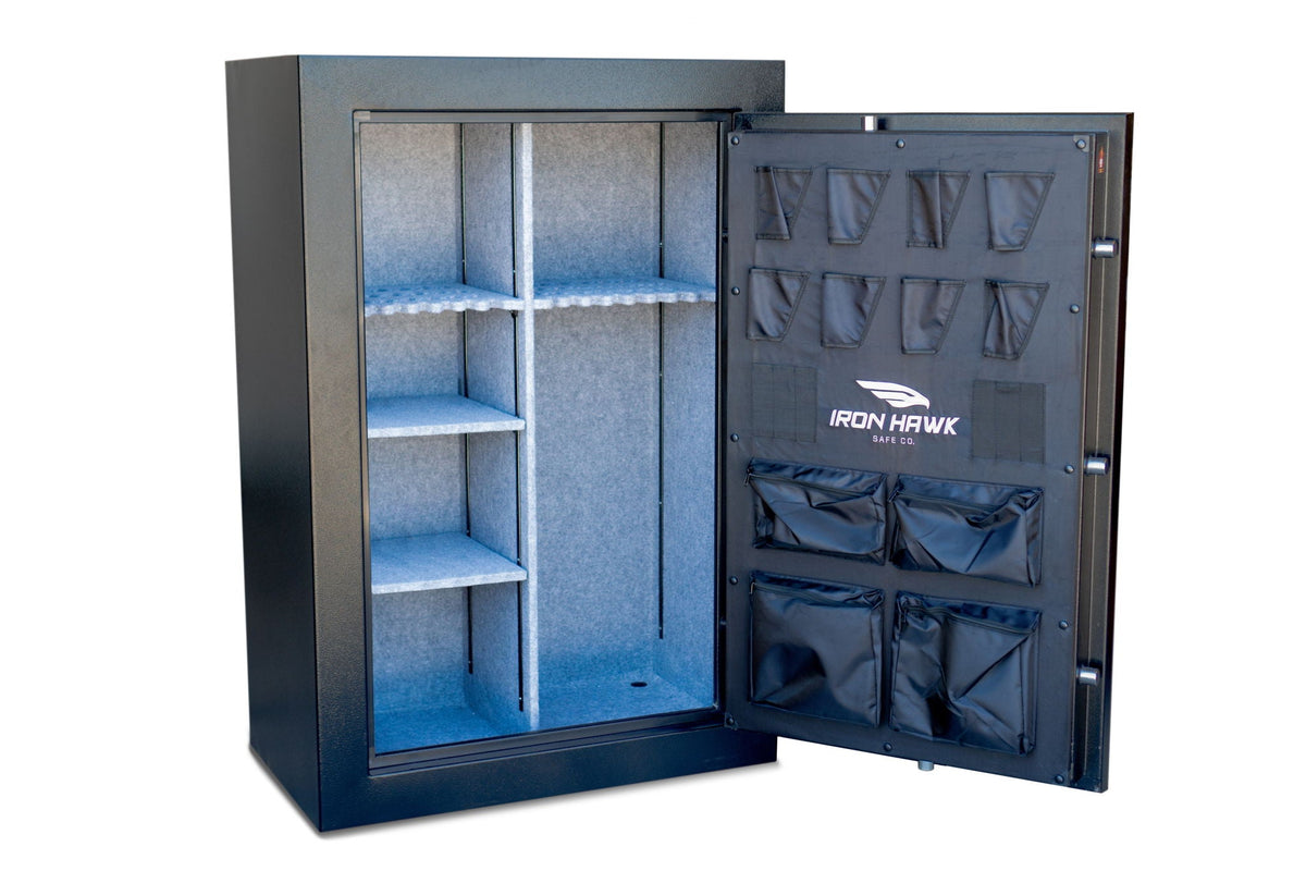 Black Gun Safe with Digital Keypad and Adjustable Shelving