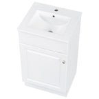 Bathroom Vanity with Sink and Adjustable Shelf - Multiple Colors