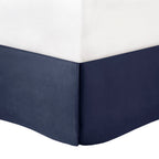 7 Piece Tufted Comforter Set Navy California King