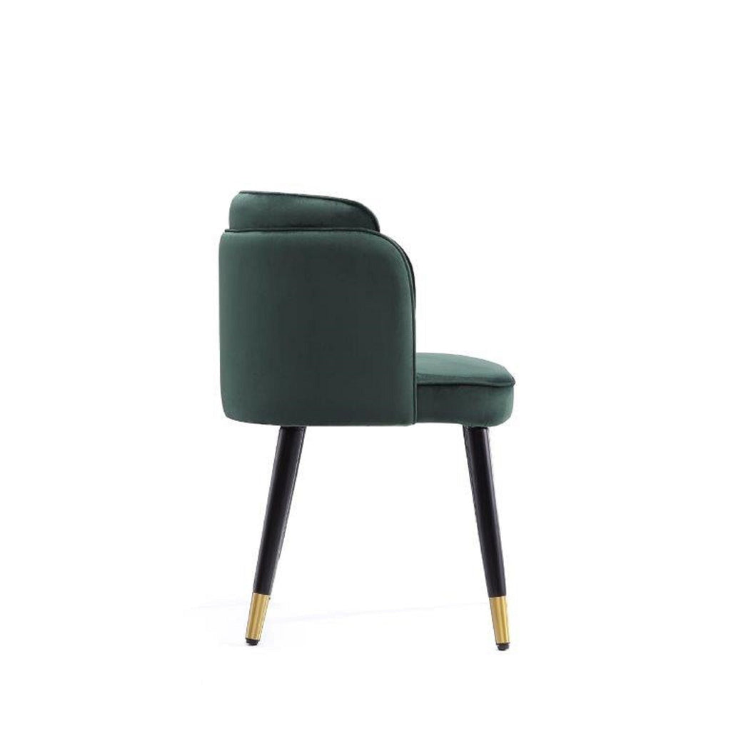 Modern Dining Chair with Solid Wood Frame and Wave Stitching - Multiple Colors