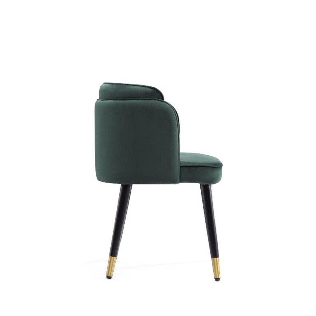 Modern Dining Chair with Solid Wood Frame and Wave Stitching - Multiple Colors