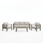 All-Weather Outdoor Patio Set with Thick Cushions - Multiple Colors