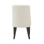 Upholstered Armchair with Ergonomic Backrest - Beige or Dark Gray