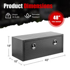 Pro Series Underbody Truck Tool Box with Waterproof Storage - Black