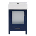 Bathroom Vanity with Ceramic Sink and Ample Storage - Blue, Green, or Black