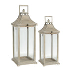 Ivory Candle Lantern Decorative Set