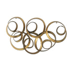 Gold SerethaLeaf Wall Decor with Elegant Leaf Motif - 38.4" W x 21.8" D