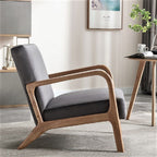 Mid-Century Modern Accent Chair with Cushioning - Multiple Colors
