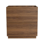 Modern Freestanding Bathroom Vanity Cabinet with Double Drawer - Light Brown or Dark Brown