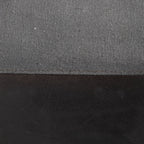 Industrial Pouf Ottoman with Side Handles - Light Brown, Dark Brown, Dark Gray