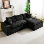 Convertible Modular Sectional Sofa with Twin Seat and Chaise - Multiple Colors