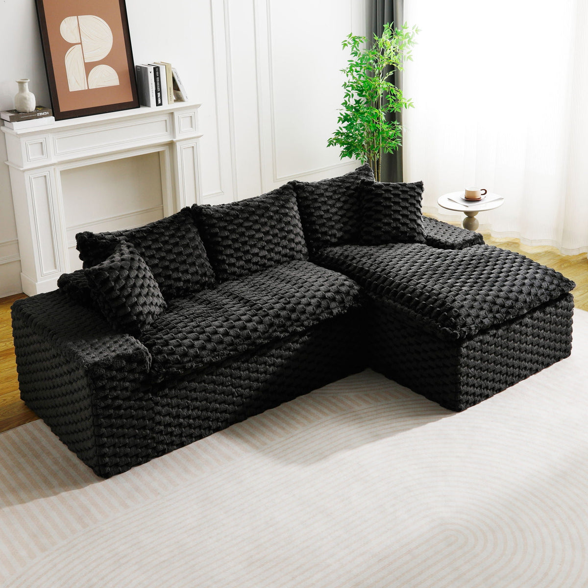 Convertible Modular Sectional Sofa with Twin Seat and Chaise - Multiple Colors