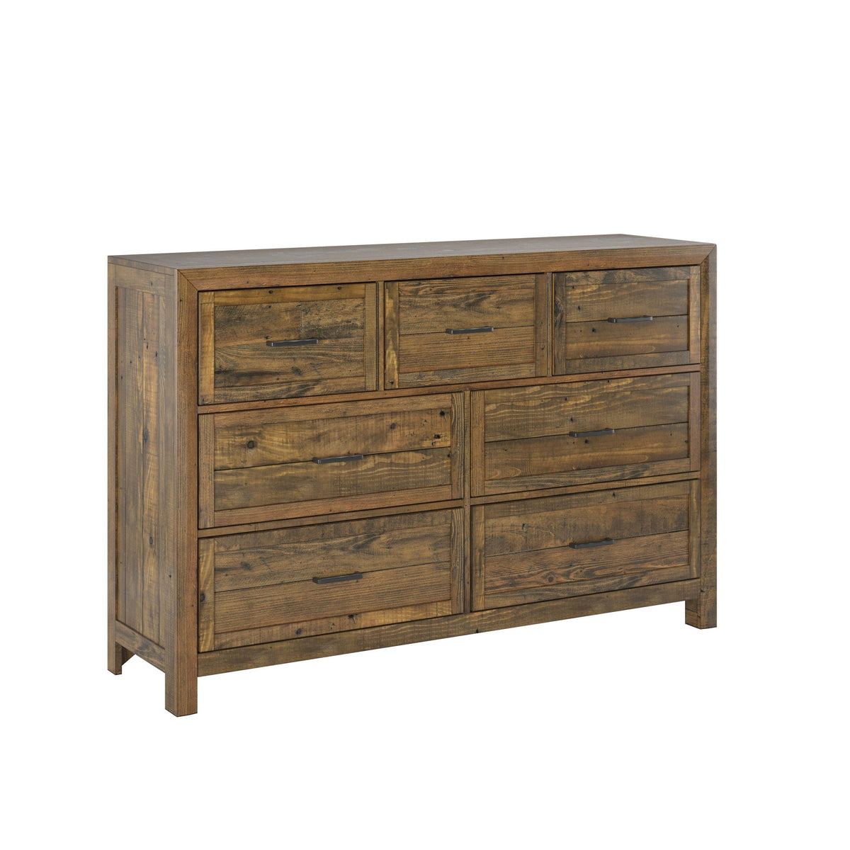 7 Drawer Dresser with Smooth-Glide Drawers - Brown