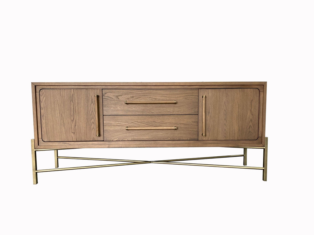 Base Sideboard with USB Charging - Light Brown