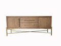 Base Sideboard with USB Charging - Light Brown