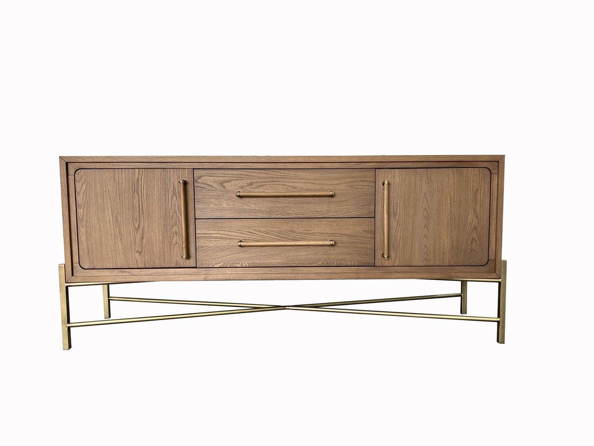 Base Sideboard with USB Charging - Light Brown