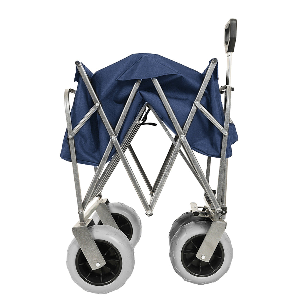 Beach Wagon with Big Wheels for Sand with 500lb Capacity - Dark Blue