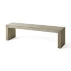 Acacia Wood Dining Bench with Versatile Use - Grey+Taupe