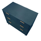 Solid Wood 3 Drawer Dresser with Ribbed Fronts - Multiple Colors