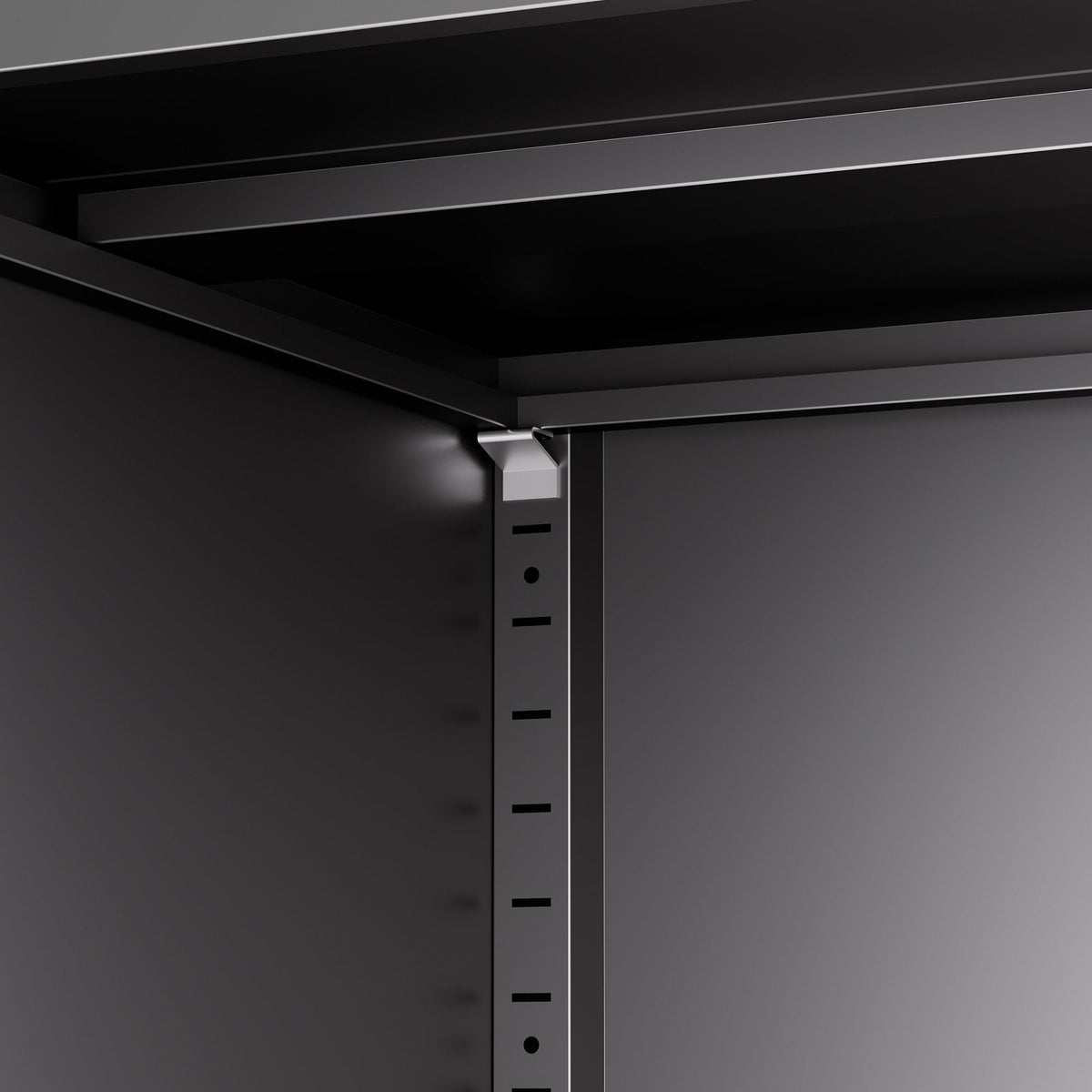 Steel Garage Storage Cabinet with Adjustable Shelves and Lock – Black or White