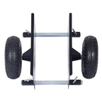 Heavy Duty 600Lb Panel Dolly with 10-Inch Pneumatic Wheels - Black