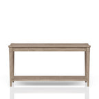 Sofa Table with Storage Drawers and Shelf – Sand