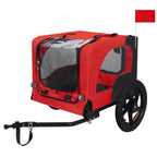 Pet Bike Trailer with Foldable Steel Frame - Small & Medium Pets