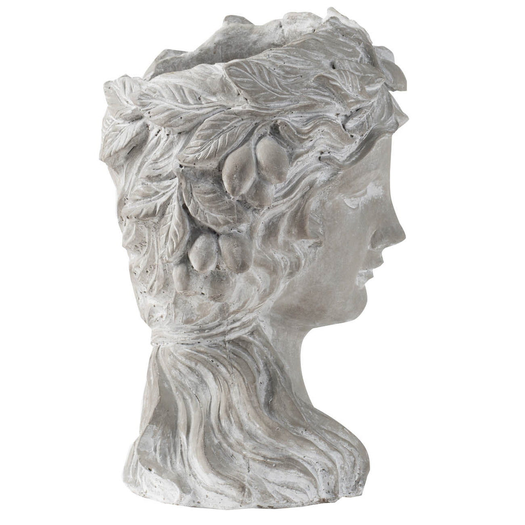 Cement Bust Wall Planter - Indoor & Outdoor Decor