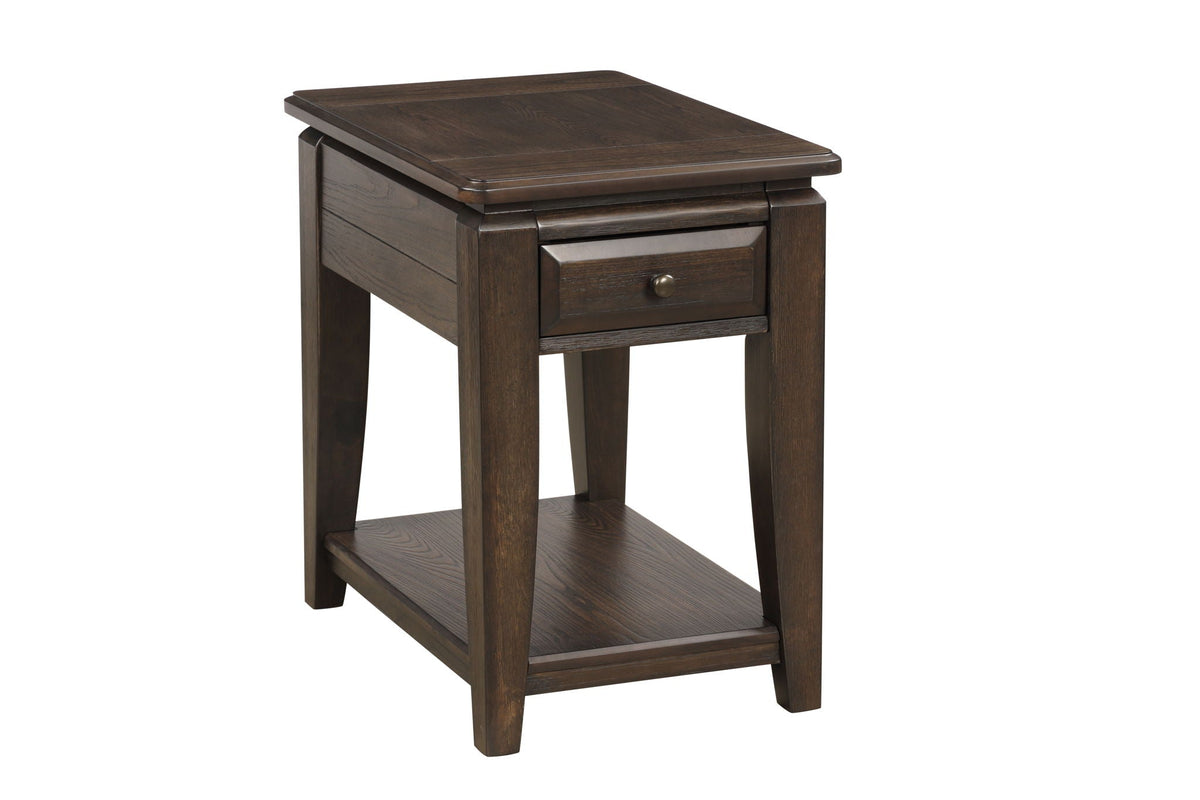 Traditional Table With Storage with Drawer - Dark Brown