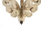 Farmhouse Chandeliar Distressed Pendant Chandelier - Antique Cream