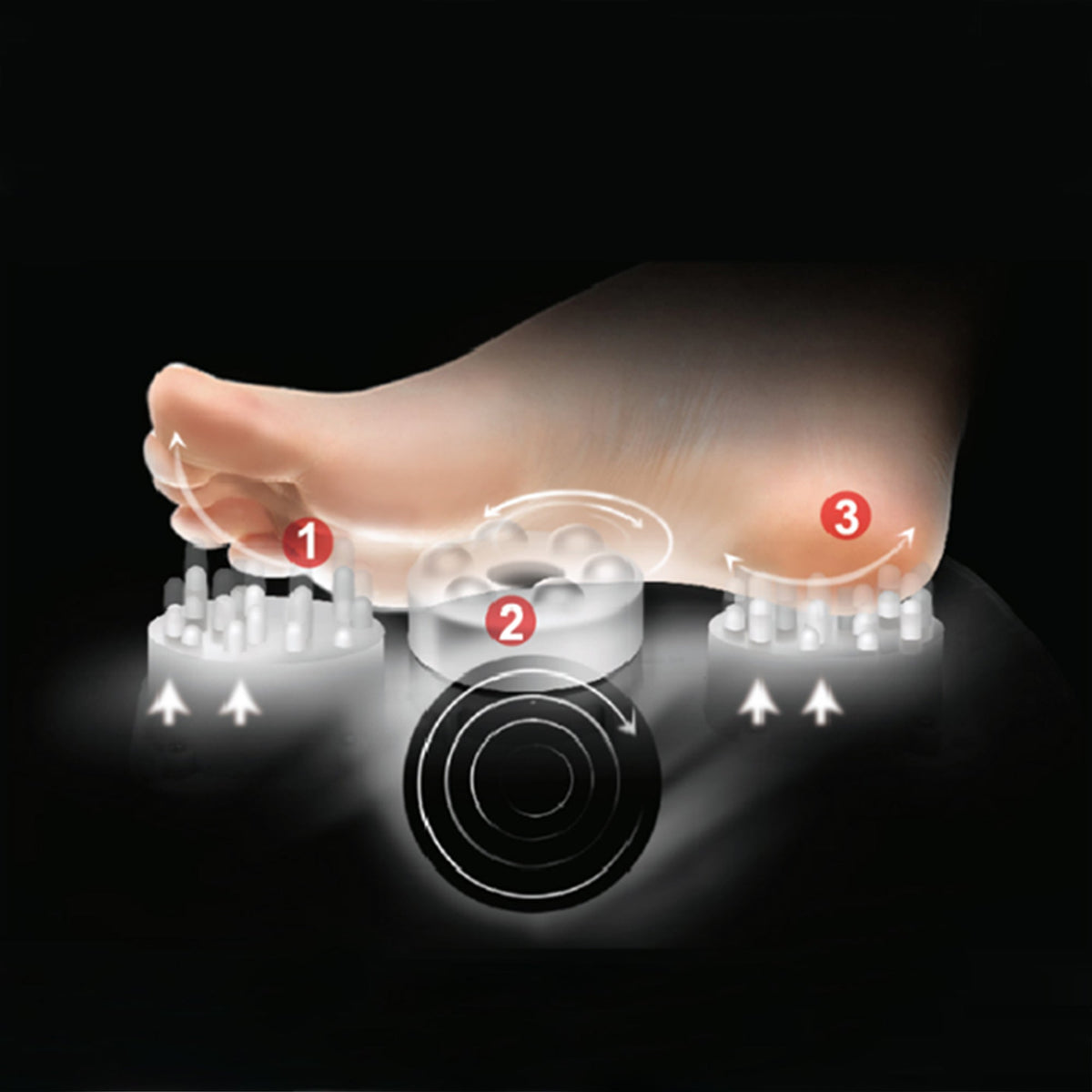 Heated Shiatsu Foot Massager with Air Compression - Black
