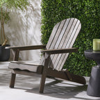 Malibu Adirondack Chair with Foldable Design - Gray