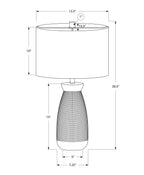 Contemporary Ceramic Table Lamp with Adjustable Lighting - Gray