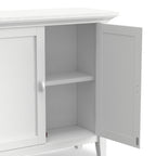 Handcrafted Low Storage Cabinet with Adjustable Shelves - Multiple Colors
