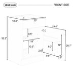 Bathroom Vanity with Sink and Adjustable Shelf - Multiple Colors
