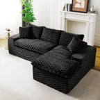 Convertible Modular Sectional Sofa with Twin Seat and Chaise - Multiple Colors