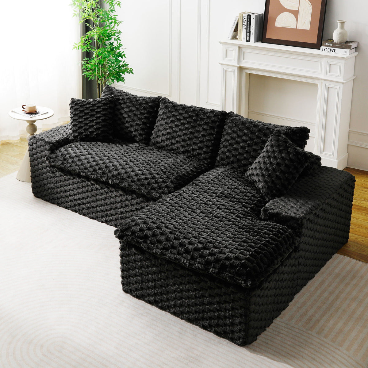 Convertible Modular Sectional Sofa with Twin Seat and Chaise - Multiple Colors