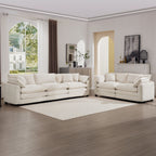 Oversized Deep-Seat Fabric Sofa & Chair Sets