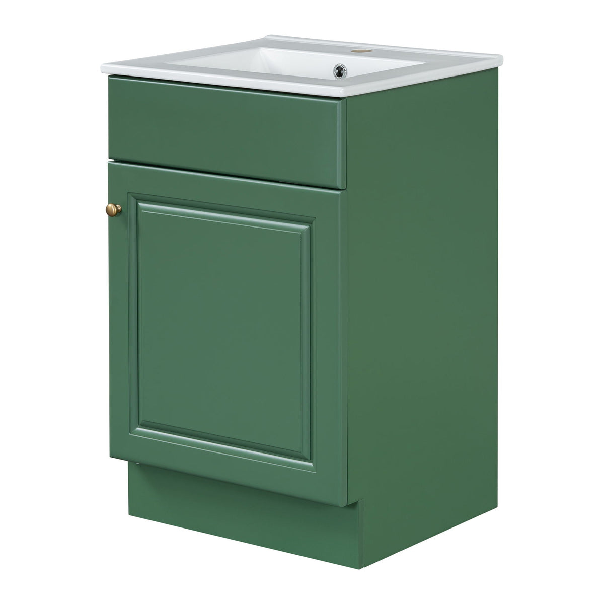 Bathroom Vanity with Sink and Adjustable Shelf - Multiple Colors