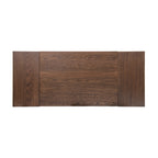 Capri 47-78.5" Solid Red Oak Dining Table with Extending Leaves - Dark Brown or Brown