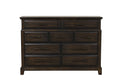 Mahogany 9 Drawer Dresser with Ample Storage - Mahogany