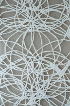 Leaf Shadow Box Wall Decor Set with Intricate Paper Design - White / Gray