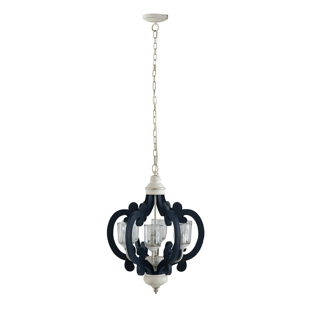 Wood Chandelier 6 Light Farmhouse Pendant Lighting